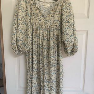 Christy Dawn- Paisley Dress: Larkspur Ditsy field Silk